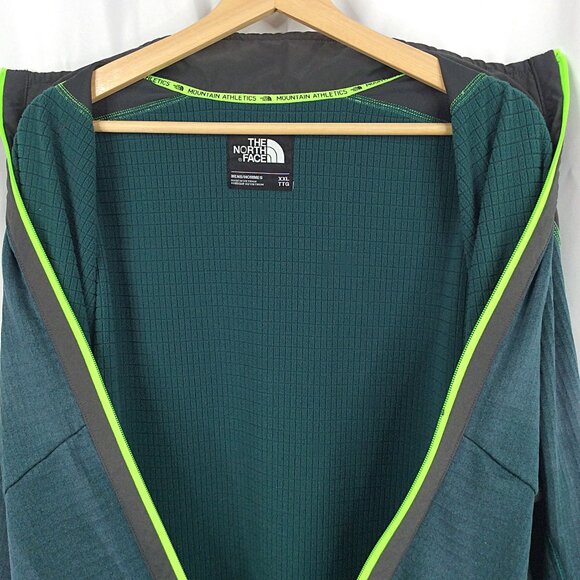 The North Face Ampere Grid Jacket Mens Size XXL Full Zip Thermal Fleece Lined - Picture 5 of 7